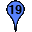 Blue Nineteen Marker