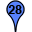 Blue Twentyeight Marker