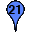 Blue Twenty One Marker