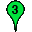Green Three Marker