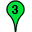Green Three Marker