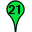 Green Twentyone Marker