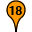 Orange Eighteen Marker