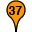 Orange Thirtyseven Marker