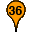 Orange Thirtysix Marker