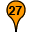 Orange Twentyseven Marker