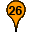 Orange Twentysix Marker