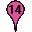 Pink Fourteen Marker