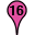 Pink SIxteen Marker