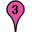 Pink Three Marker