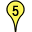 Yellow Five Marker
