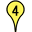 Yellow Four Marker