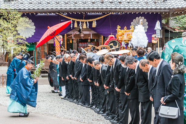 Kishitsurogi Shrine at Spring Festival